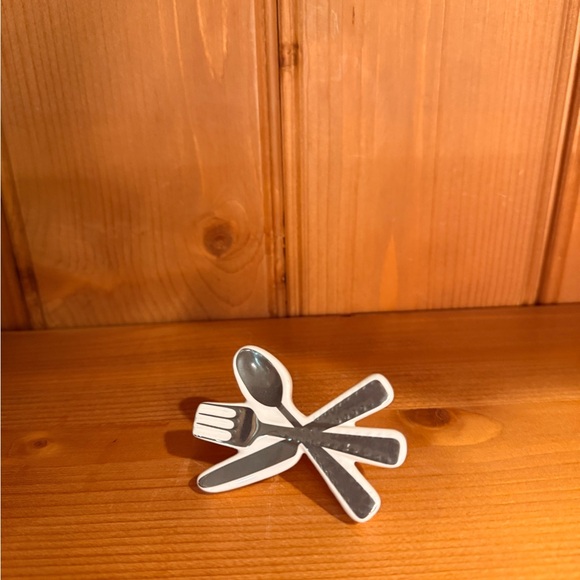 Nora Fleming Metallic Gray Cutlery Tile - Picture 4 of 4